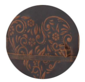 Leather Heart Embossed Handcrafted Deckle Edge Unlined 6" Journal Assorted
