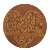 Leather Heart Embossed Handcrafted Deckle Edge Unlined 6" Journal Assorted