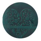 Leather Heart Embossed Handcrafted Deckle Edge Unlined 6" Journal Assorted