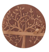 Leather Tree Embossed Handcrafted Deckle Edge Unlined 6" Journal Assorted