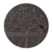 Leather Tree Embossed Handcrafted Deckle Edge Unlined 6" Journal Assorted