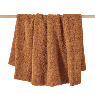 Teddy Throw Blanket in Caramel cozy soft high quality