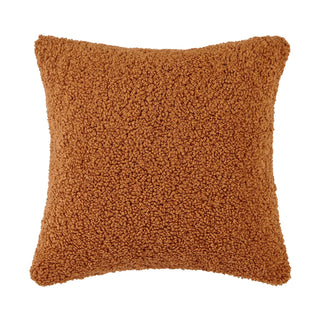 Teddy Throw Pillow in Caramel soft cozy