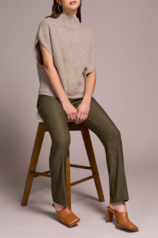 Tribal Cap Sleeve Sweater in Oatmeal