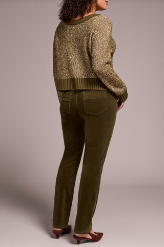 Tribal Fly Front 5 Pocket Pant in Ivy brownish green