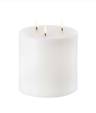 Uyuni 6" X 5.9" Nordic White Triple Flame Candle