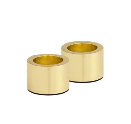 Uyuni Matte Brass Taper Candleholders Set of 2