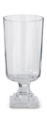 Clear Glass Pedestal Vase Assorted
