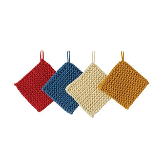 Cotton Crocheted Pot Holder Assorted Colors