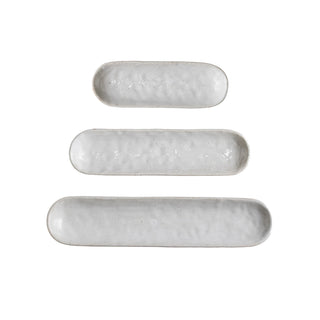 Stoneware Trays Set of 3