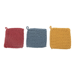 Cotton Crocheted Pot Holder Assorted