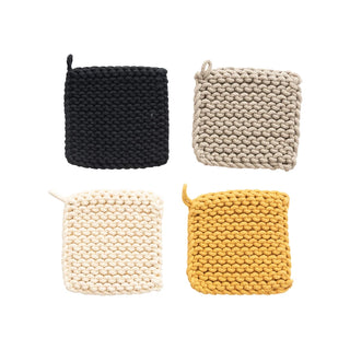 Cotton Crocheted Pot Holder Assorted