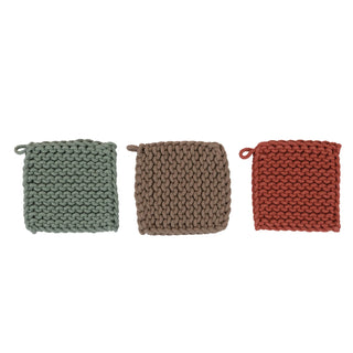 Cotton Crocheted Pot Holder Assorted