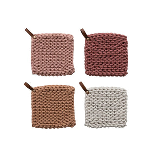 Cotton Crocheted Pot Holder Assorted