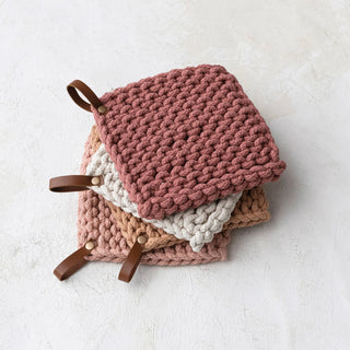 Cotton Crocheted Pot Holder Assorted