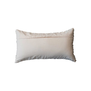 Bouclé Lumbar Pillow with Stripes