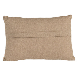 Light Blue Cotton Voile Printed Lumbar Pillow