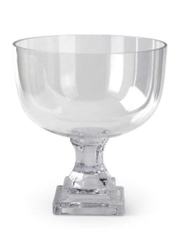 Clear Glass Pedestal Vase Assorted