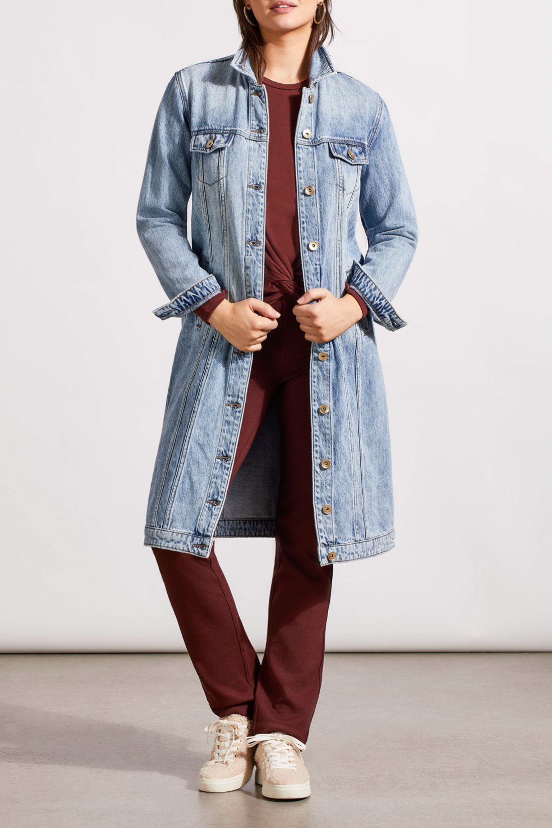 Tribal maxi jean jacket new arrivals