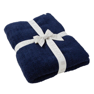 Softies Solid Rib Marshmallow Blanket Navy
