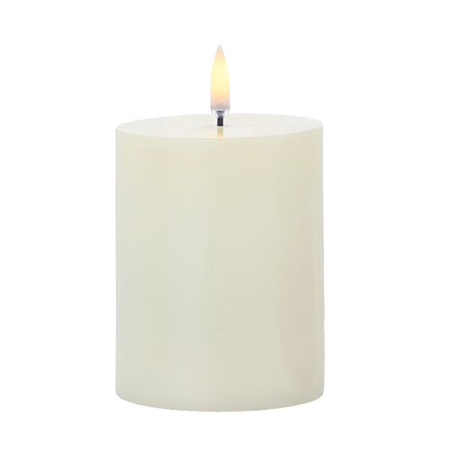 Uyuni 3" X 5" Ivory Pillar Candle House to Home Creations / H2H Apparel