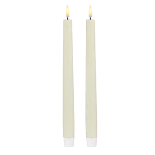 Uyuni 1" X 12.6" Ivory Taper Candles