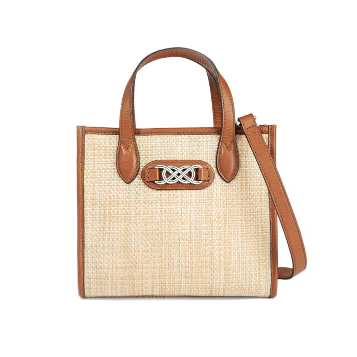 Brighton top straw tote