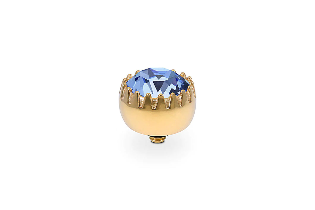 QUDO 10.5mm Gold London Top in Light Sapphire