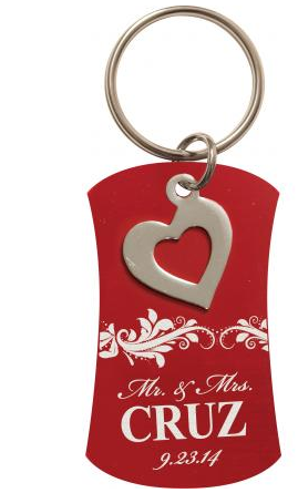 P. Graham Dunn Red Charm KeyChain