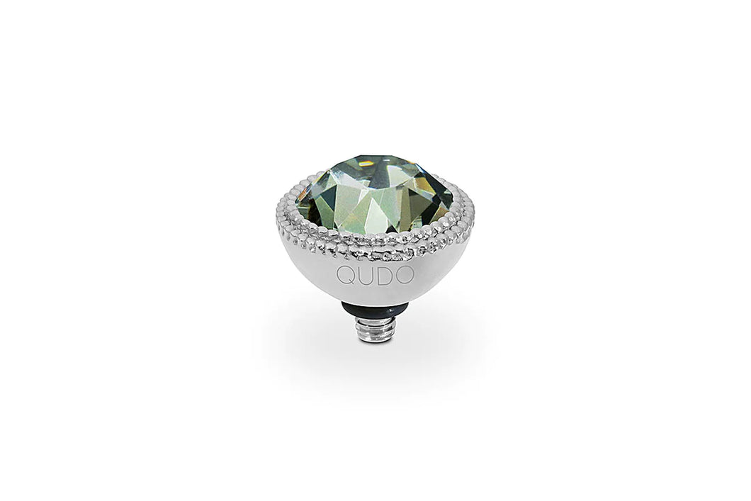 QUDO 11mm Silver Fabero Top in Black Diamond