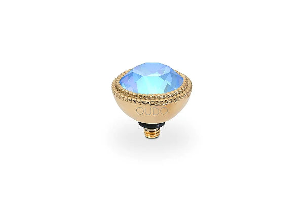 QUDO 11mm Gold Fabero Top in Ocean Delite