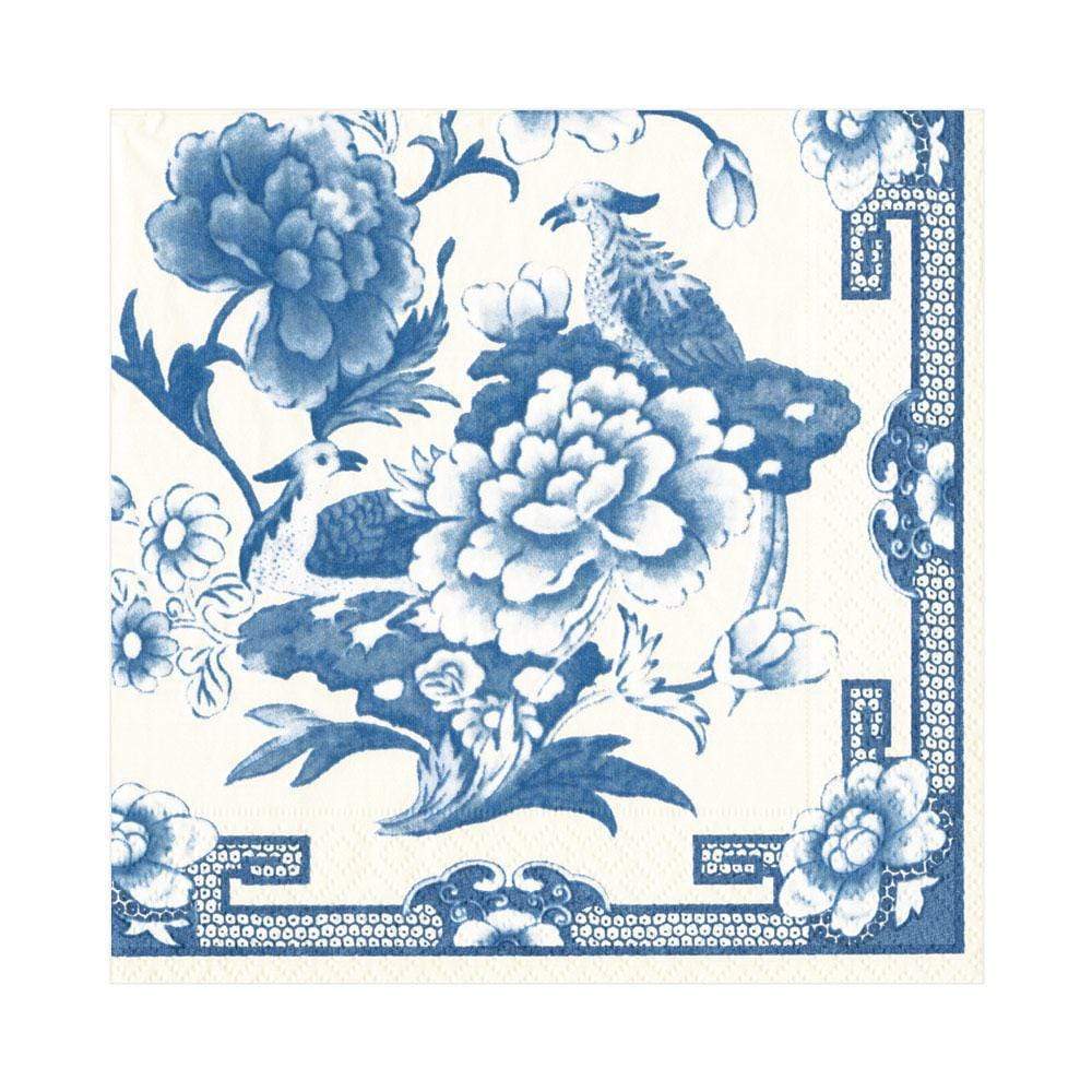 Blue & White Paper Luncheon Napkin