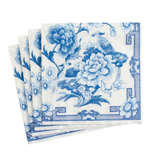 Load image into Gallery viewer, Blue &amp; White Paper Luncheon Napkin
