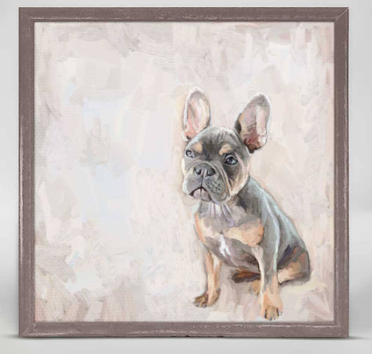 Frenchie Moment Mini Canvas