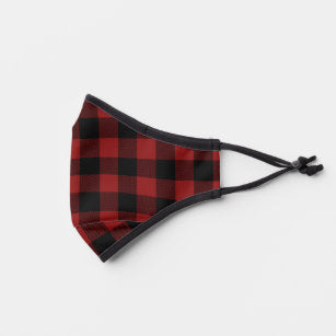 Red Buffalo Check Face Mask