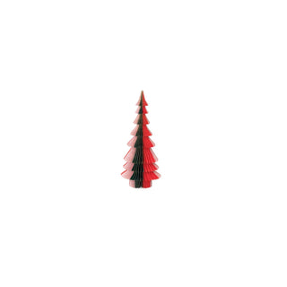 Handmade Folding Honeycomb Tree paper Christmas tree pink red green