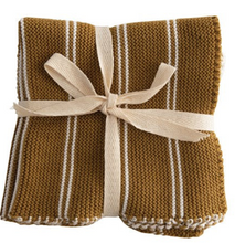 Load image into Gallery viewer, 12&quot; Square Cotton Dish Cloth Set of 2 Assorted
