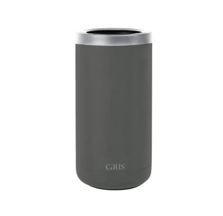 Caus Skinny Seize Gray Can Cooler
