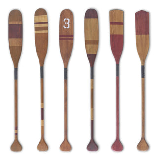 Wooden Paddle with Painted Stripes Assorted