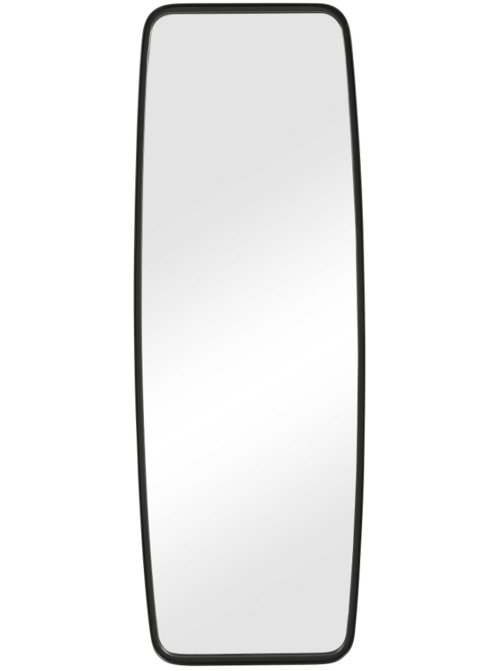 Matte Black Oblong Mirror