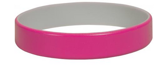 P Graham Dunn Silicone Bracelet Pink