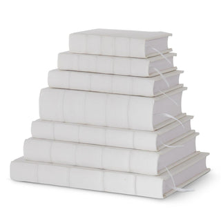 White Cotton Canvas Journal Assorted