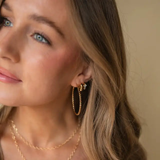 Large Gold Premier Hoop 