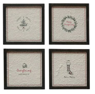 Framed Recycled Paper Wall Art Assorted