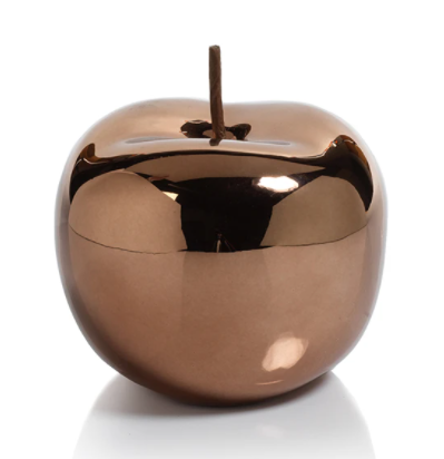 Bronze Ceramic Apple