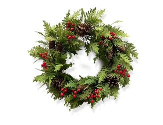 Fresh Cut Look Artificial Wreath 24