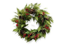 Load image into Gallery viewer, Fresh Cut Look Artificial Wreath 24&quot;
