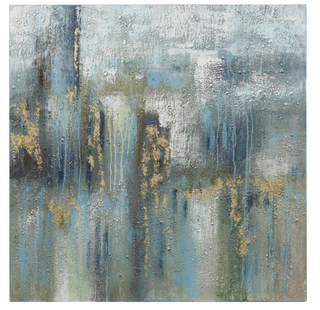 Blue Ablution Hand Painting