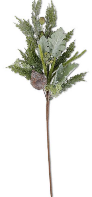 Pine Branch w Lambs Ear 32"