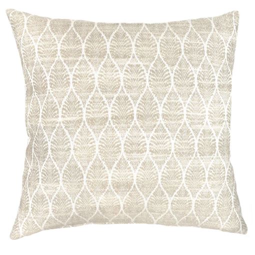 Summer Flora Beige Outdoor Pillow